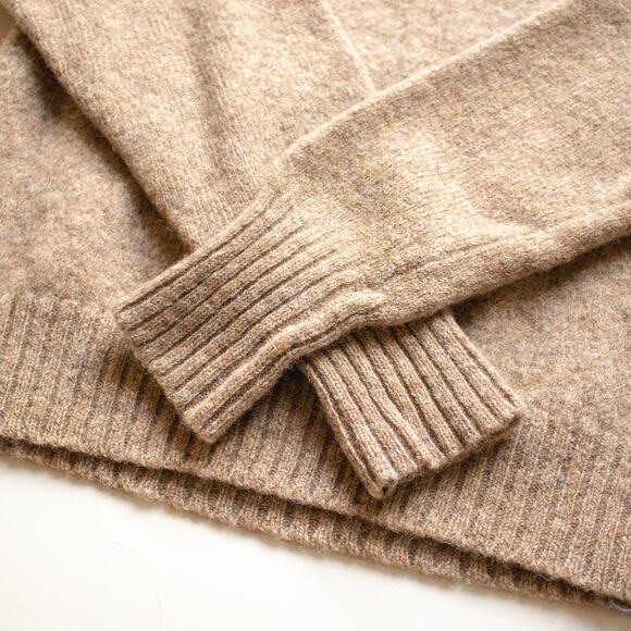 Vintage L.L. Bean 100% Brown Wool Sweater Size XL - Picture 3 of 8